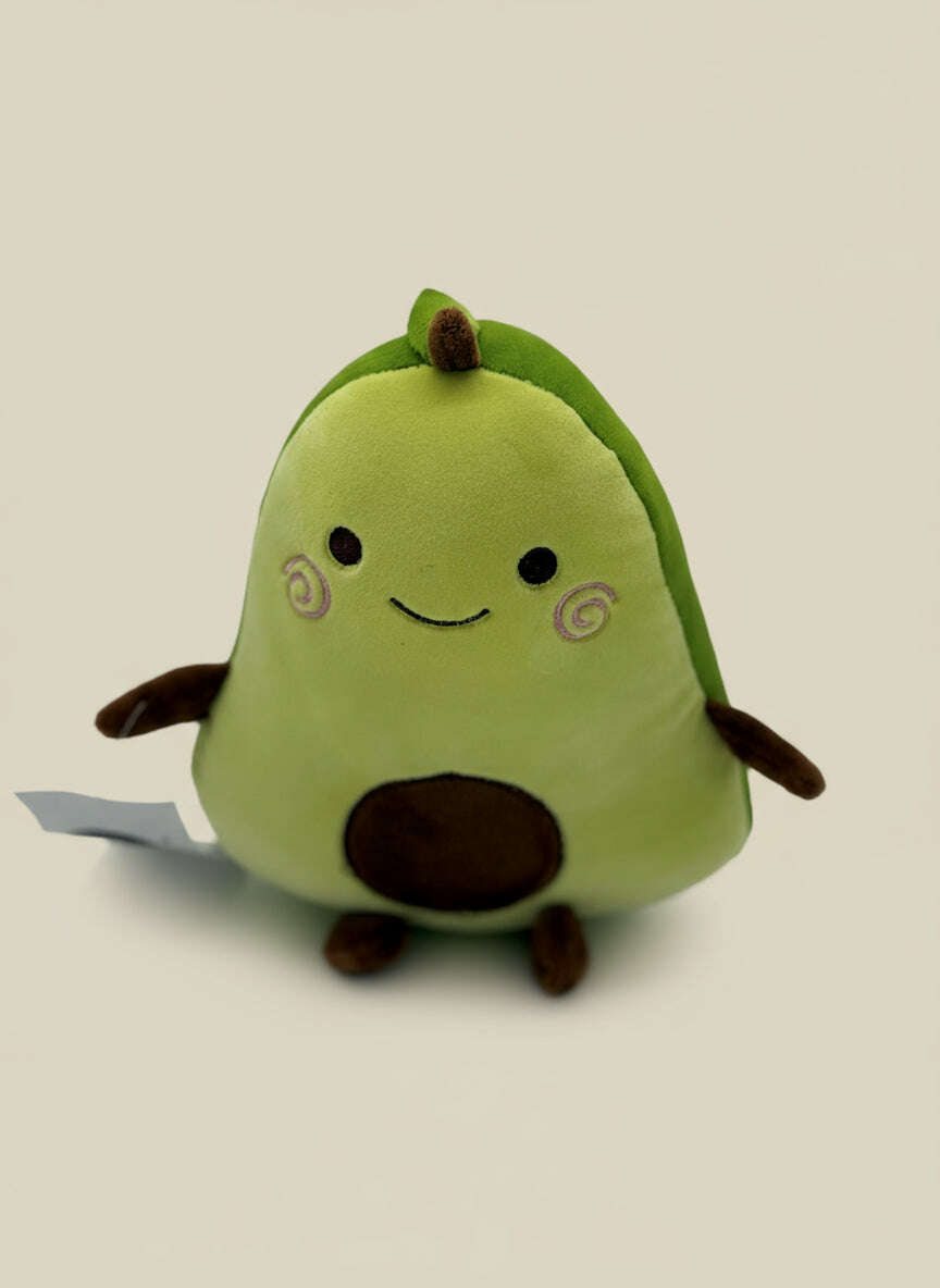 Small Avocado Plush Toy – 8" to 9" Cute Stuffed Fruit Plushie - COLO