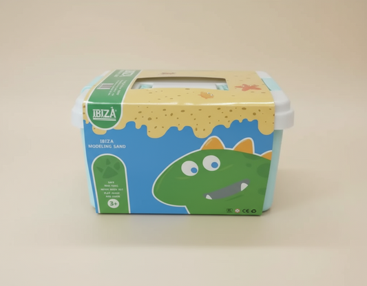 IBIZA 1kg Dinosaur Box Magic Play Sand Set with Molds
