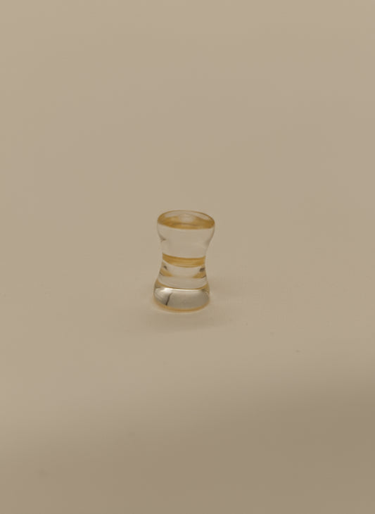 Opal Clear Double Flared Ear Plug Stretching Kit – 3 pcs Set