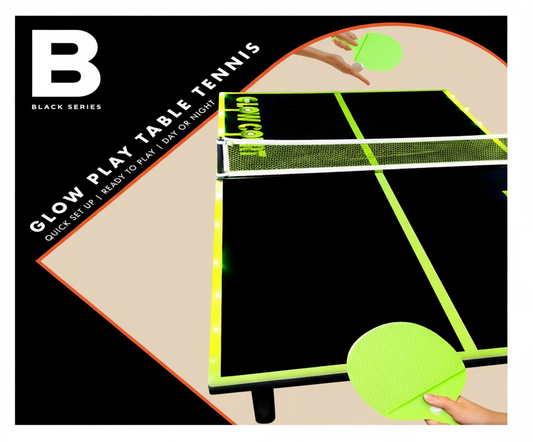 Black Series Glow-in-the-Dark 40" Table Tennis Set