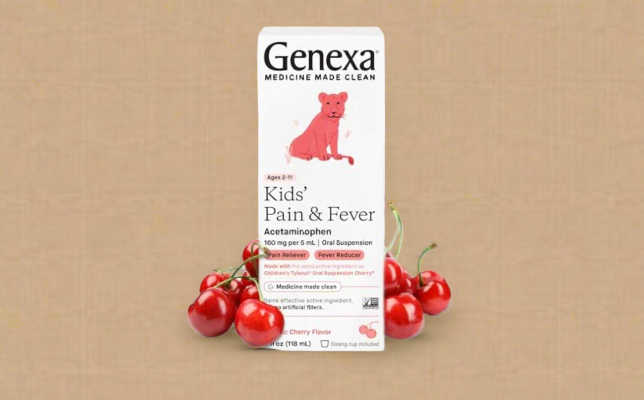 Genexa Kids Pain & Fever (118 mL, Cherry Flavor)