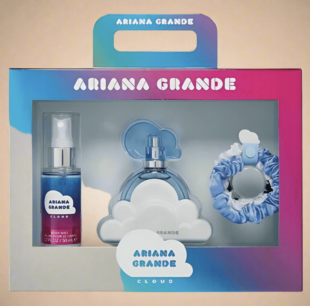 Ariana Grande Cloud Eau De Parfum 3-Piece Gift Set – 30ml Perfume + Mist + Scrunchie - COLO