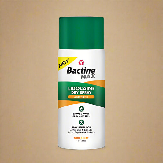 Bactine MAX Lidocaine Dry Spray – 4 oz