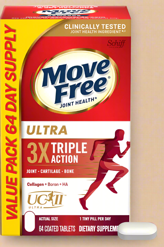 Move Free® Ultra Triple Action – Joint, Cartilage & Bone Support (64 Tablets)