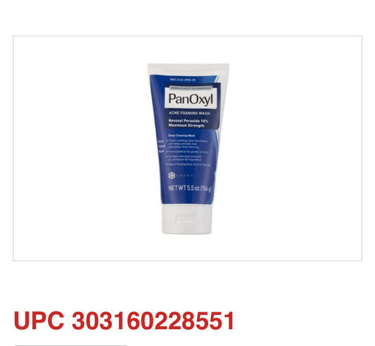 PanOxyl Acne Foaming Wash – 5.5 oz (Benzoyl Peroxide 10%) - COLO
