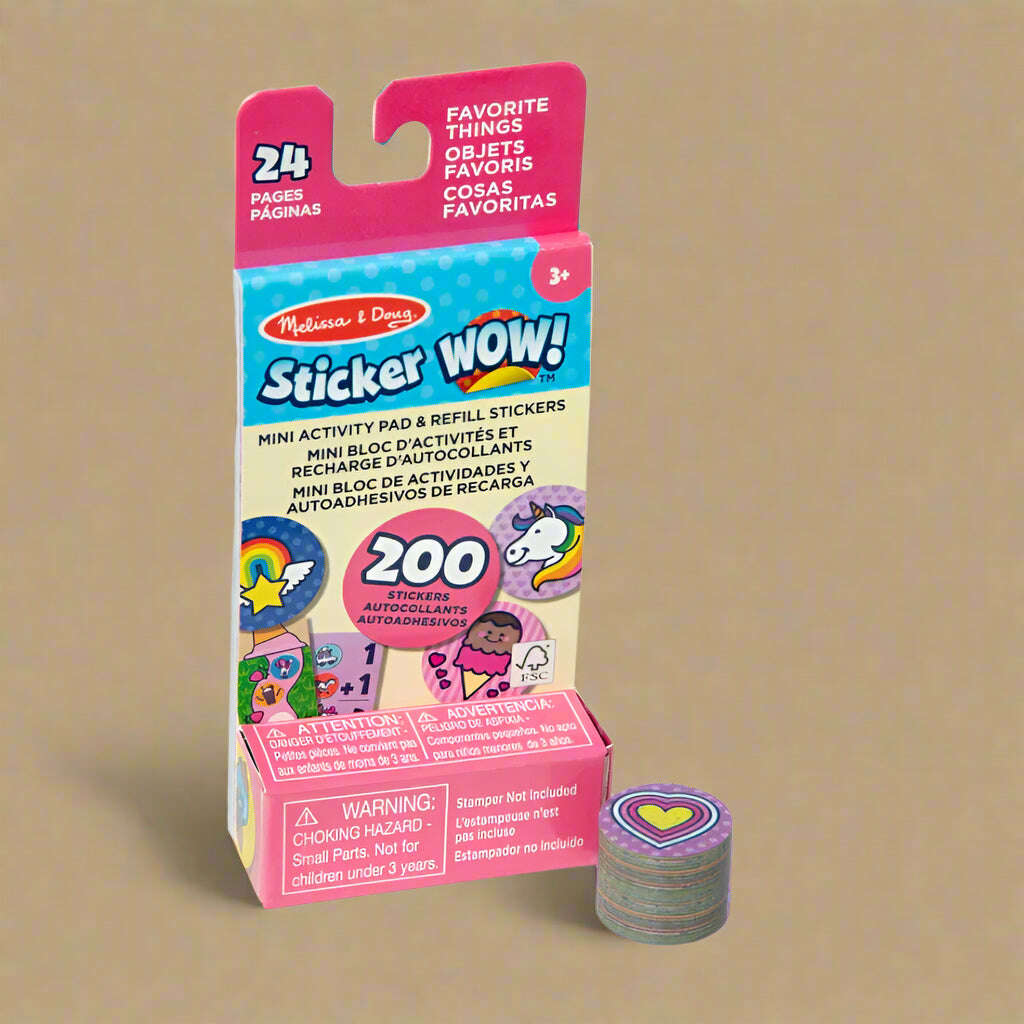 Melissa & Doug Sticker WOW! Mini Activity Pad with Refill Stickers - COLO