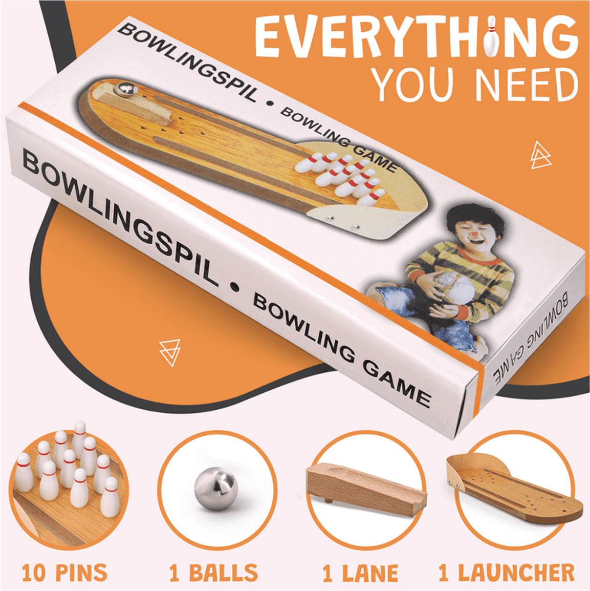 Awulo Tabletop Mini Bowling Game Set - COLO