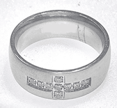 FASHION C/Z Cross Band Ring - COLO