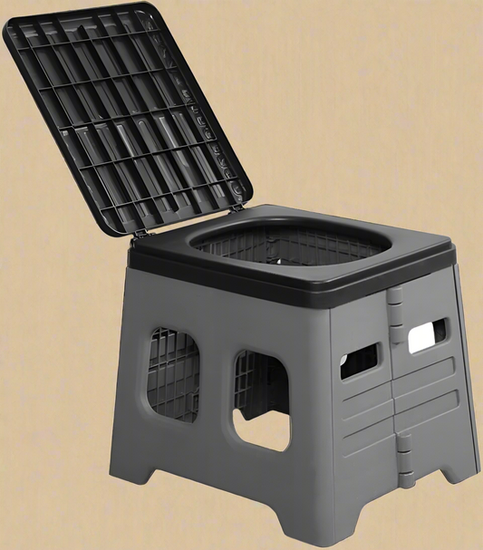 VANZACK Foldable Portable Car Camping Toilet – Emergency Travel Potty for Outdoor Use