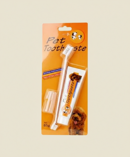 Pet Toothbrush and Toothpaste Set – Dental Care Kit for Dogs & Cats