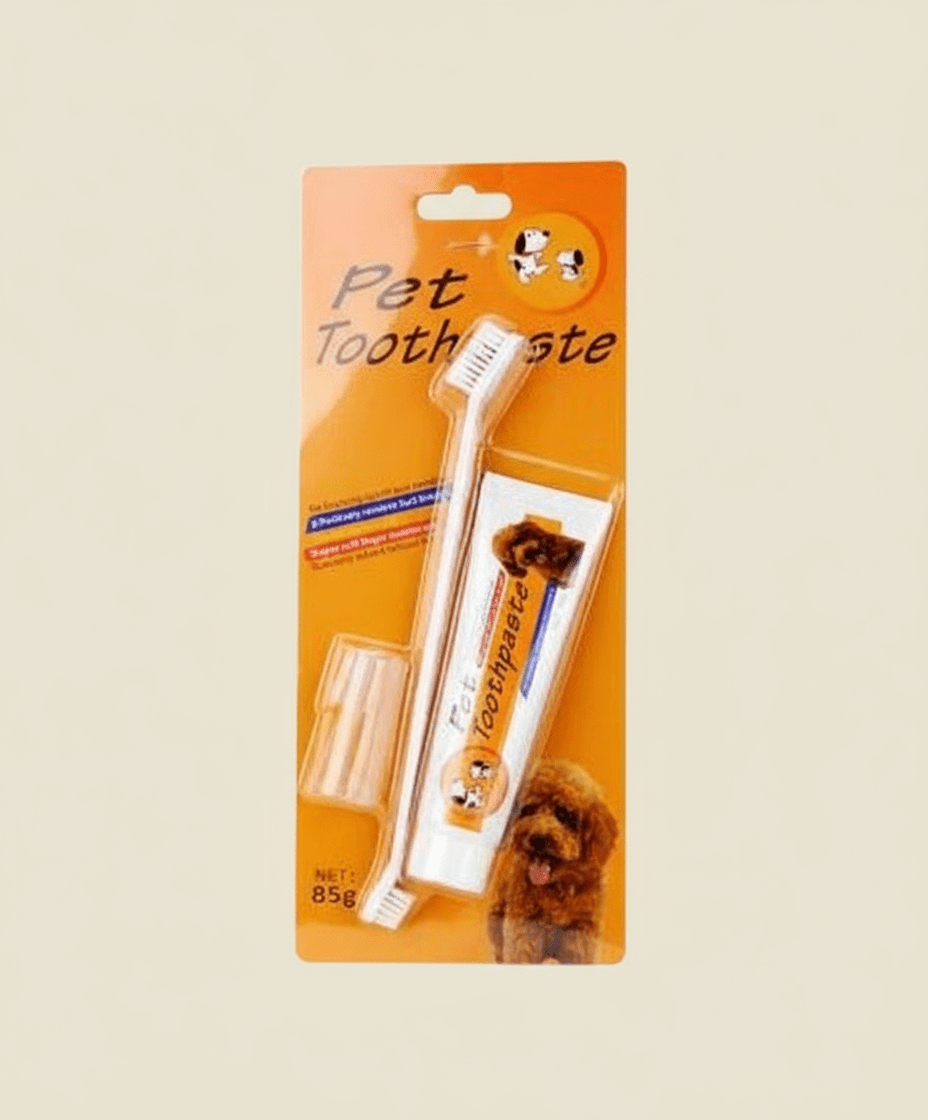 Pet Toothbrush and Toothpaste Set – Dental Care Kit for Dogs & Cats - COLO