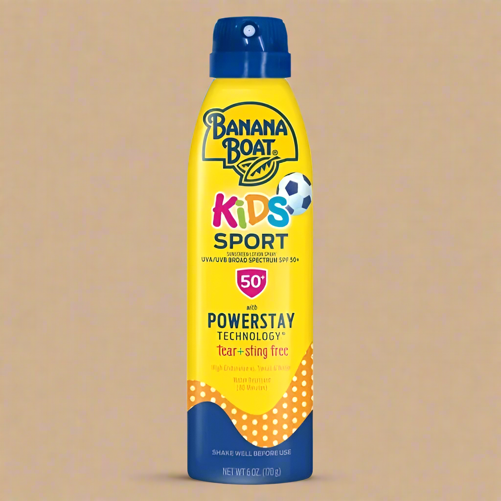 Banana Boat Kids Sport Continuous Sunscreen Lotion Spray SPF 50 6oz Exp 4/2026