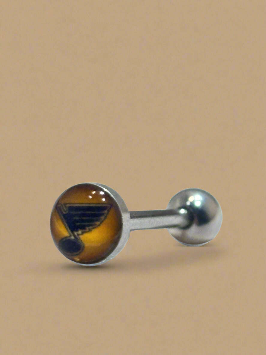 Officially Licensed NHL St. Louis Blues Logo Tongue Ring - COLO