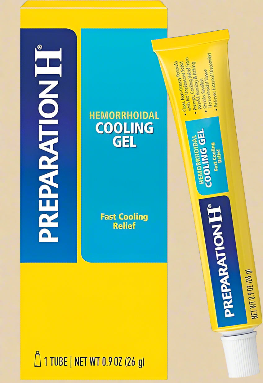 Preparation H Hemorrhoid Cooling Gel with Aloe – 0.9 oz Tube