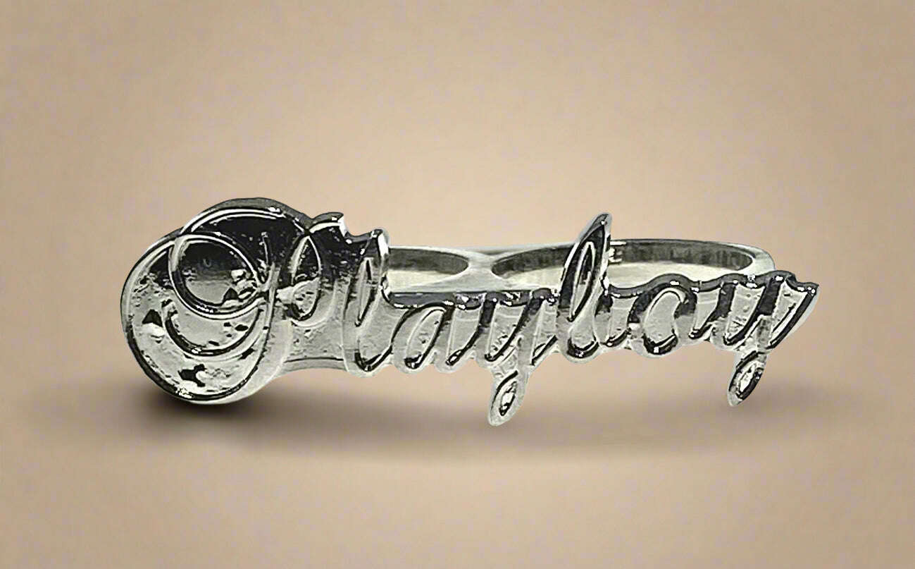 Playboy 2-Finger Ring Size 1 Stainless Steel - COLO