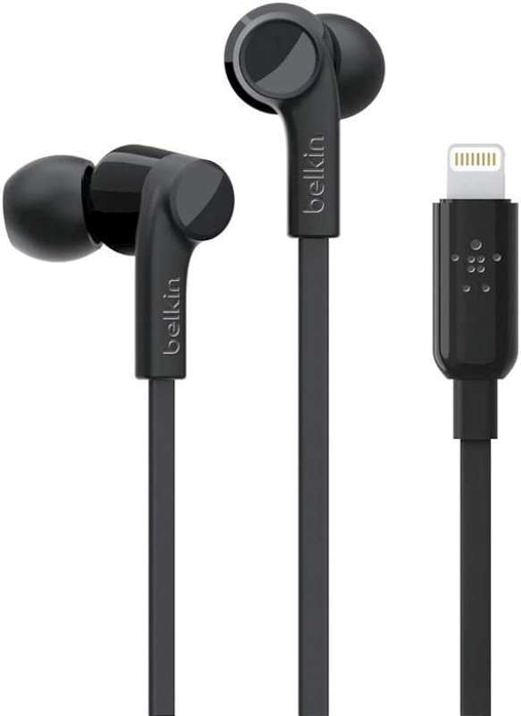 Belkin – Rockstar headphones with Lightning Connector – Black