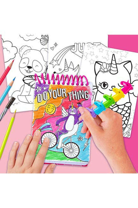 Fantasy Doodle Compact Portfolio & Marker Set - COLO