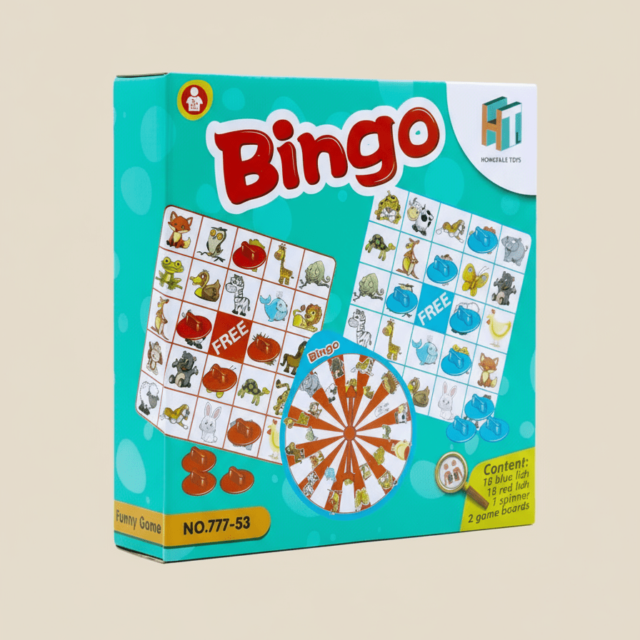 Hongtaile Bingo Board Game – Classic Family Game Set - COLO