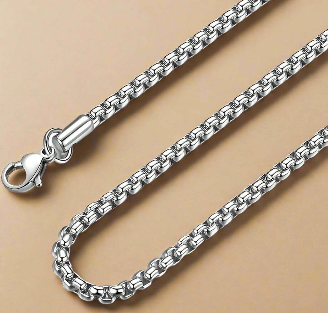 FASHION 4MM BOX CHAIN designed with round links - COLO