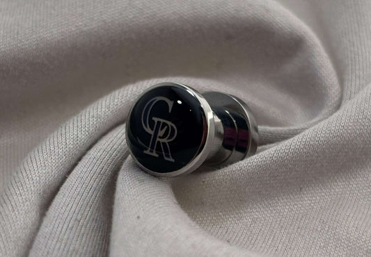 Licensed MLB Colorado Rockies Screw-On Fit Surgical Steel 2G 6mm Ear Plugs - COLO