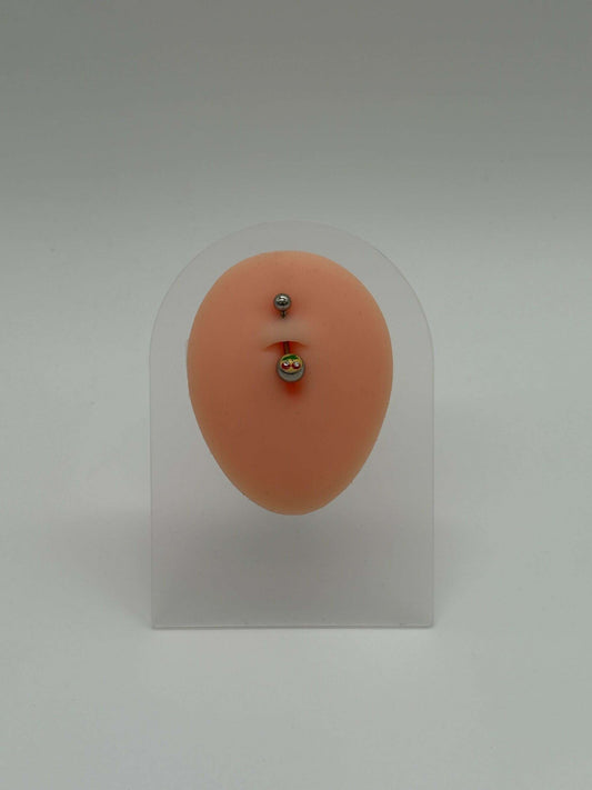 Titanium Cherries Logo Belly Button Ring - COLO