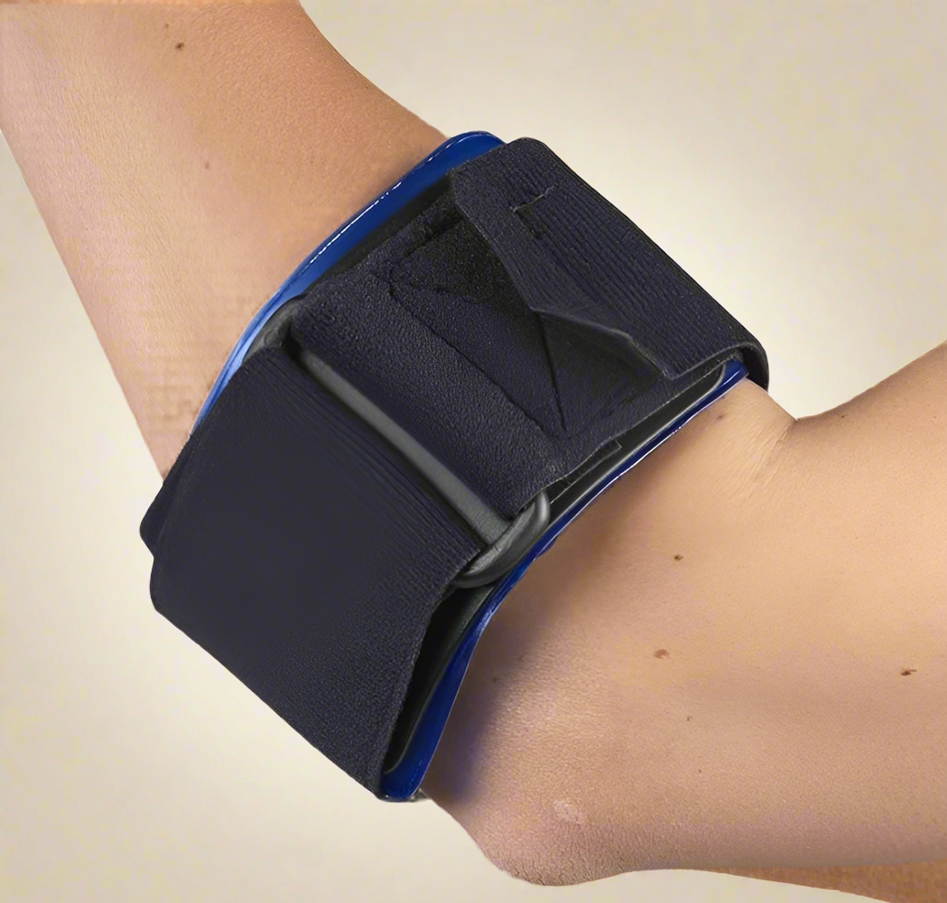 OTC Forearm Band – Compression Strap for Tennis Elbow with Therapeutic Gel Pad (Black)