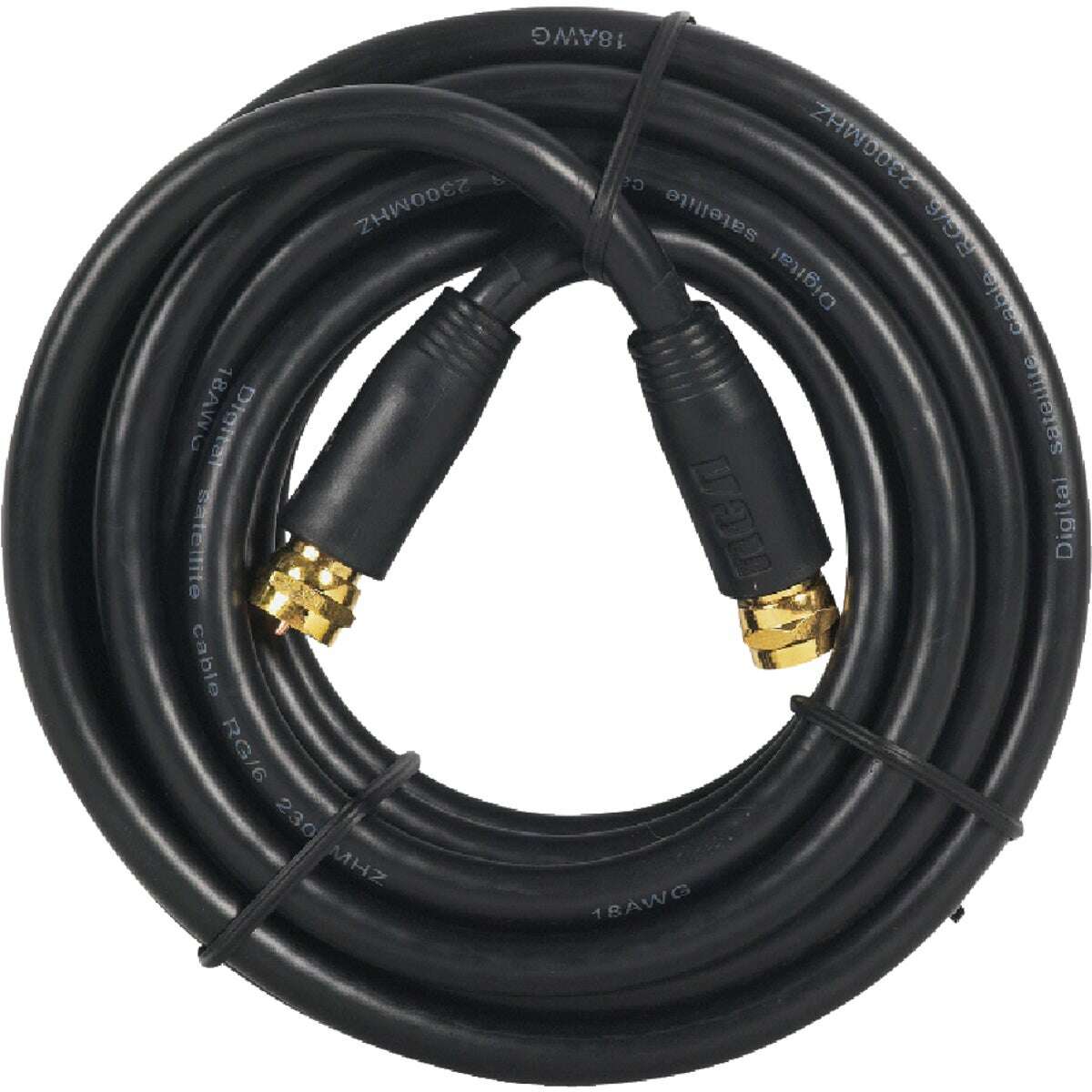 RCA 12-Foot Black Digital RG6 Coaxial Cable - COLO