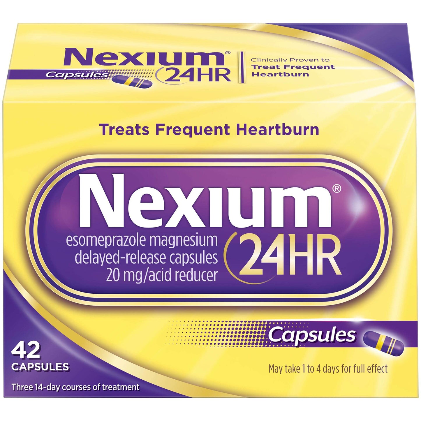 Nexium 24HR – Acid Reducer (42 Delayed-Release Capsules) - COLO