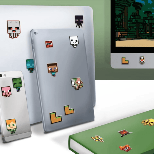 Minecraft Official Licensed Puffy Gadget Decals Laptop and Phone Case Stickers - COLO