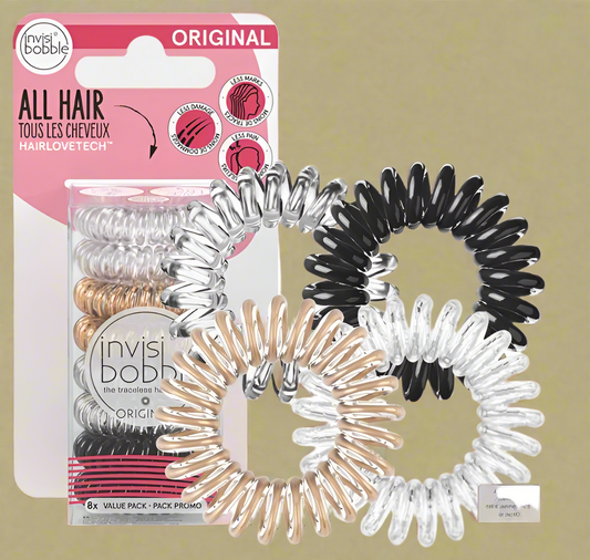 Invisibobble® Original Traceless Hair Ring – Value Pack (8 ct, Mixed Colors)