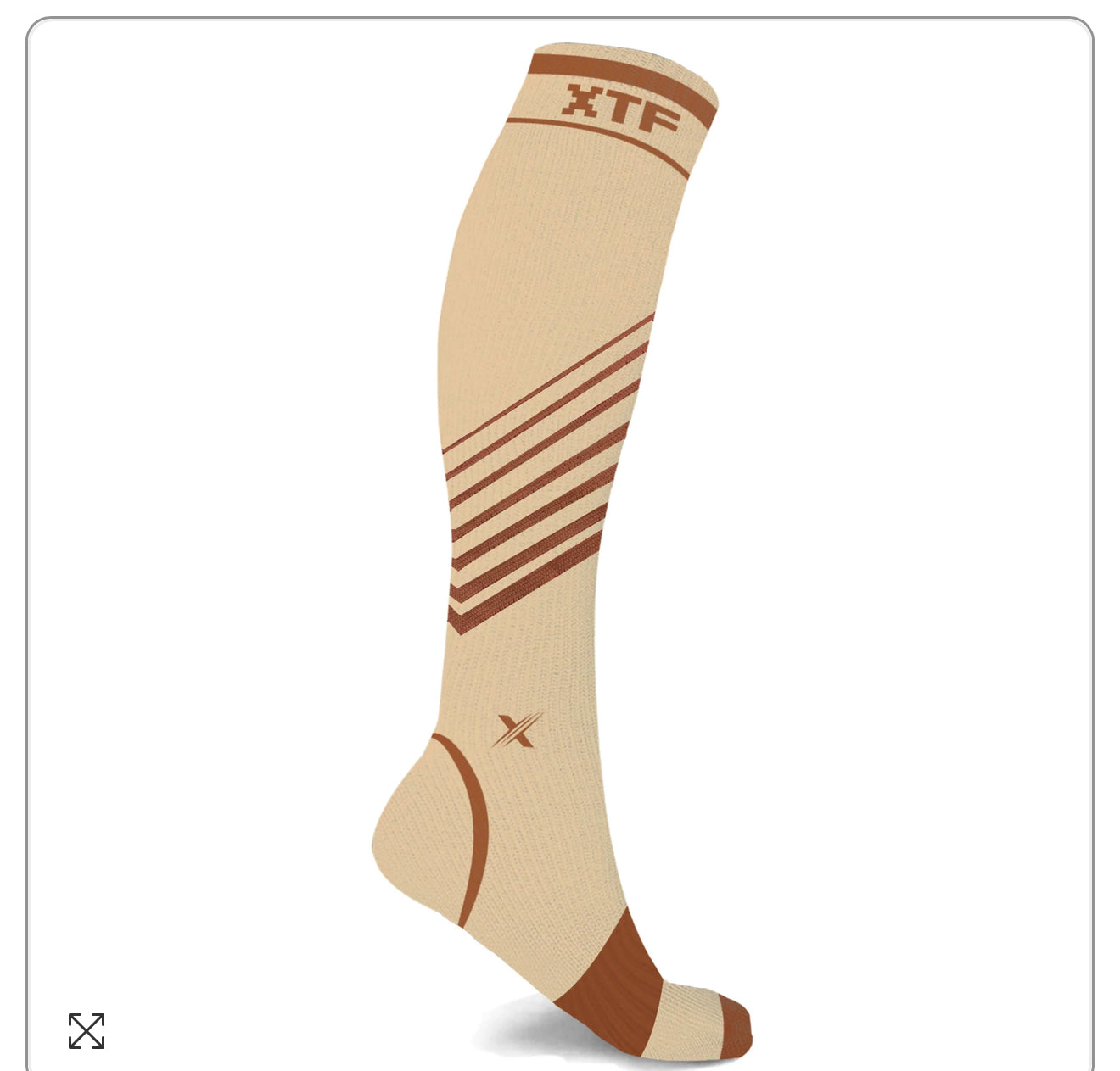 EXTREME FIT COPPER >>>FLUX ANTI-FATIGUE COMPRESSION SOCKS BROWN N GRAY