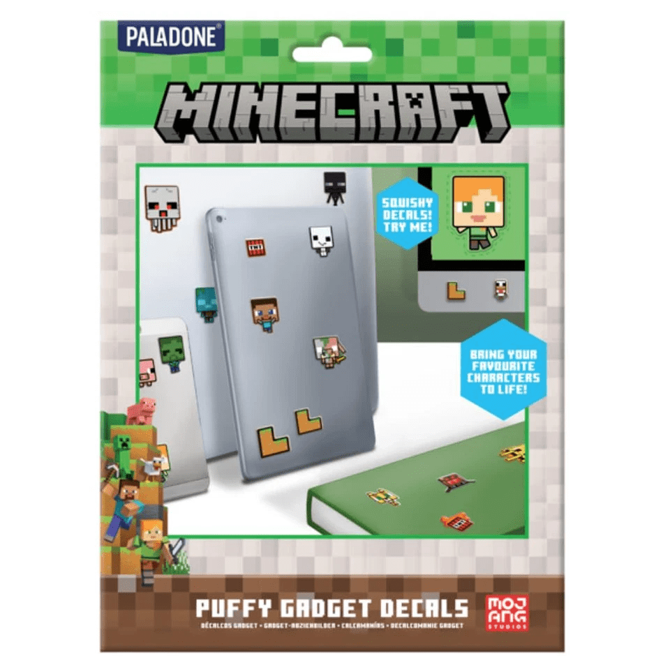 Minecraft Official Licensed Puffy Gadget Decals Laptop and Phone Case Stickers - COLO