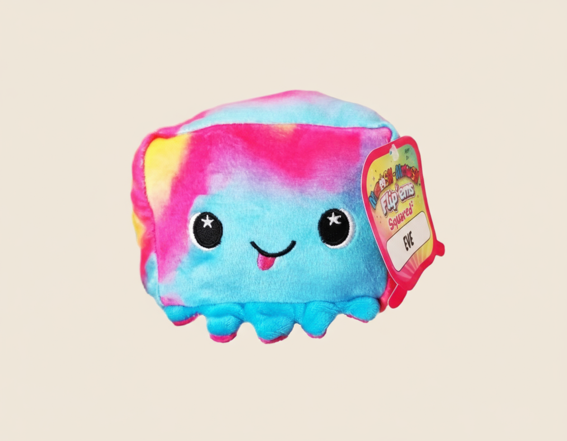Eve the Octopus Moosh Moosh Squared Flip-Ems Reversible Plush EVE - - COLO