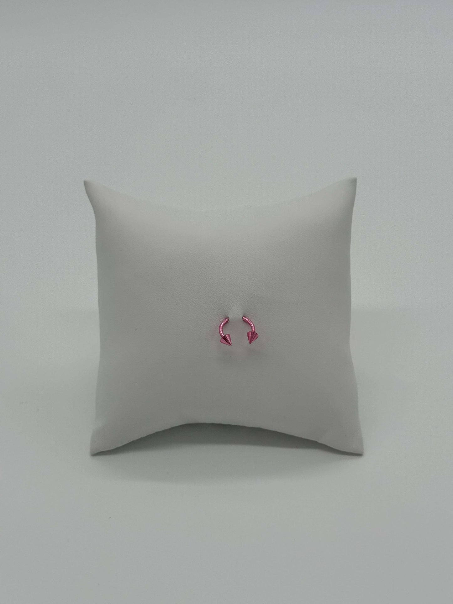 Light Pink Titanium Horseshoe Piercing Ring – 5mm Cone - COLO