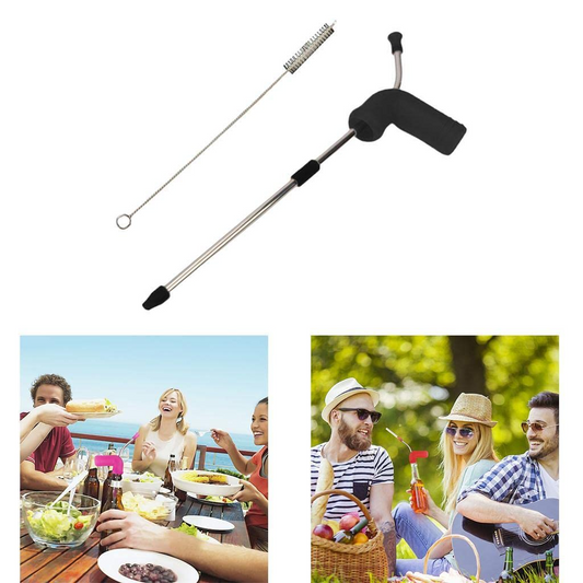 VMS INDIA Beer Snorkel – Party Drink Bong Funnel Bottle Straw Tool - COLO