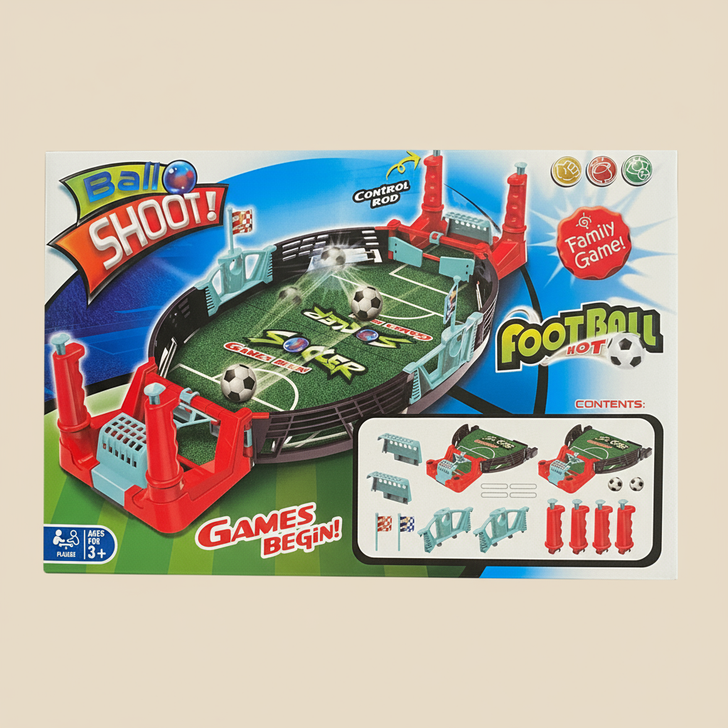 Mini Football Shoot Desktop Game – Tabletop Soccer Battle Set - COLO
