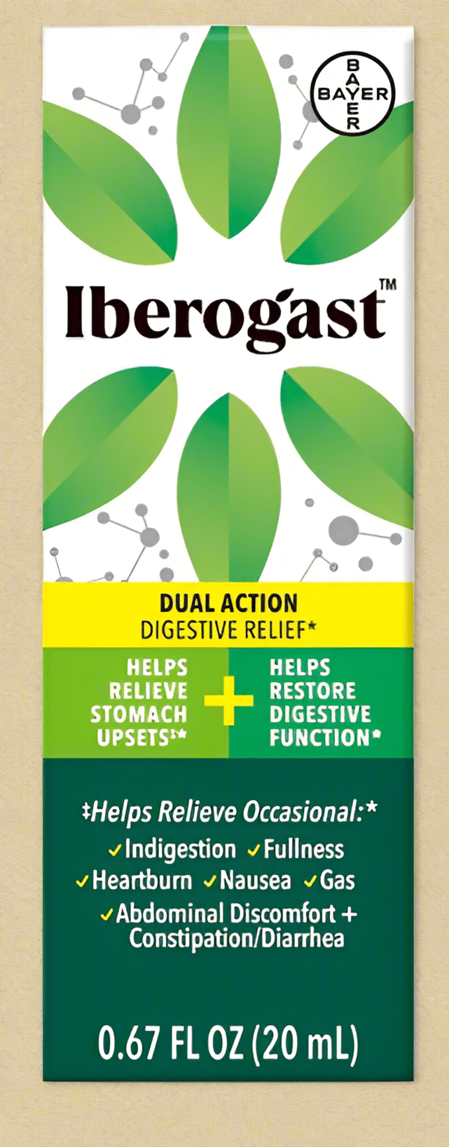 Iberogast™ Dual Action Digestive Relief Supplement – 0.67 fl oz (20 mL) - COLO