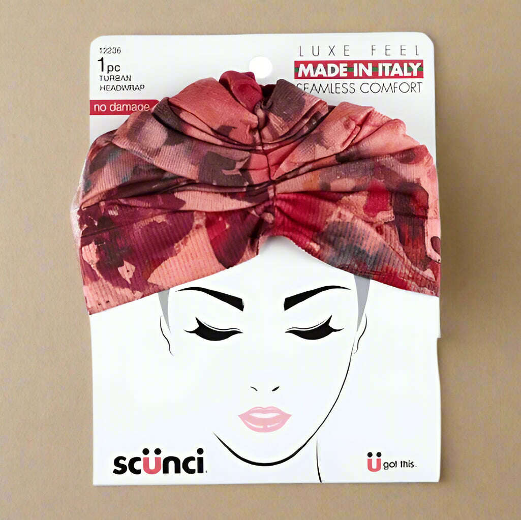Scunci Knit Turban Headwrap – Sunset Bloom Edition - COLO
