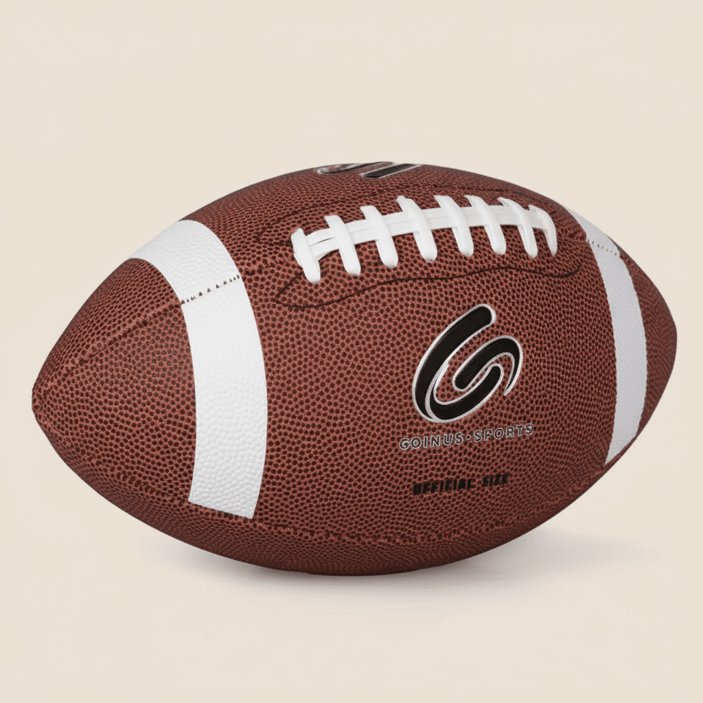 Official Size 9 Leather American Football – Durable Training & Game Ball - COLO