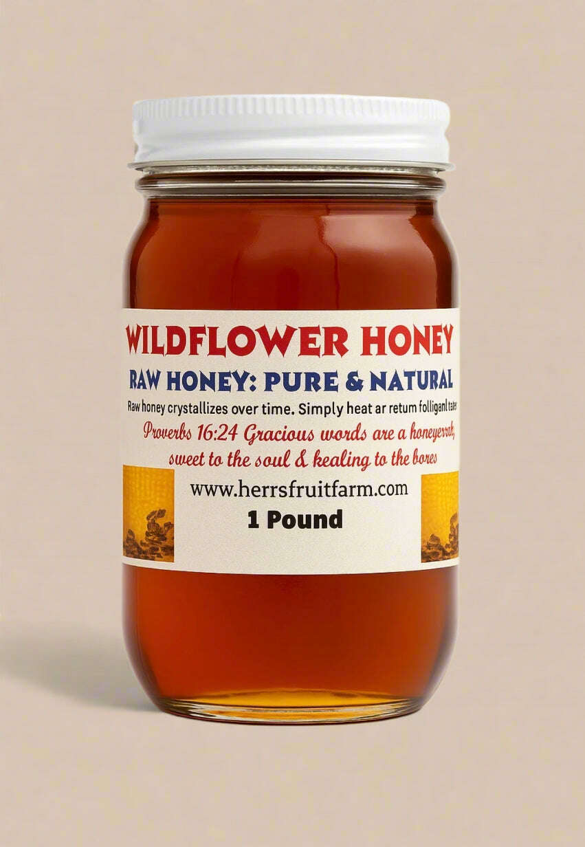 Wildflower Honey - Raw & Pure from Amish Country (1.5 lb) - COLO