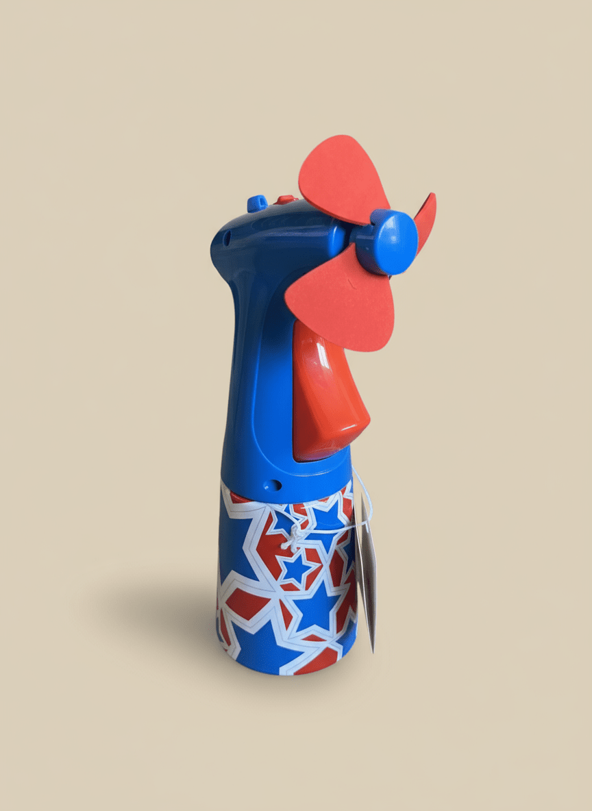 O2Cool Misting Fan Red/White/Blue - COLO