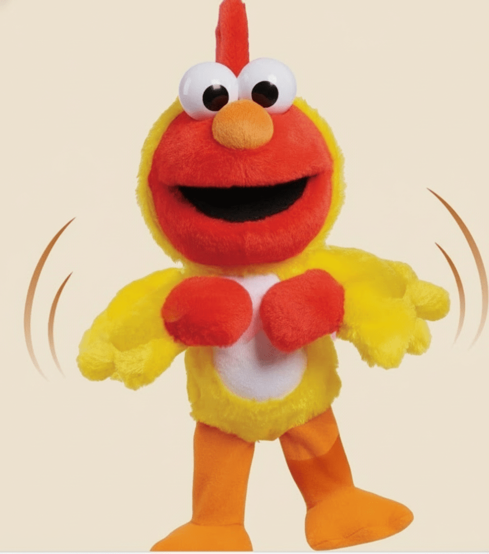 Chicken Dance Elmo Feature 13 Inch Plush, Dancing Plush, Stuffed Animal, Kids Toys for Ages 2 up - COLO