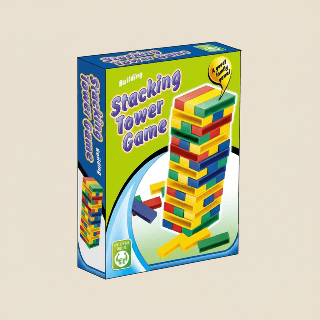 Desktop & Travel Stacking Tower Game - COLO