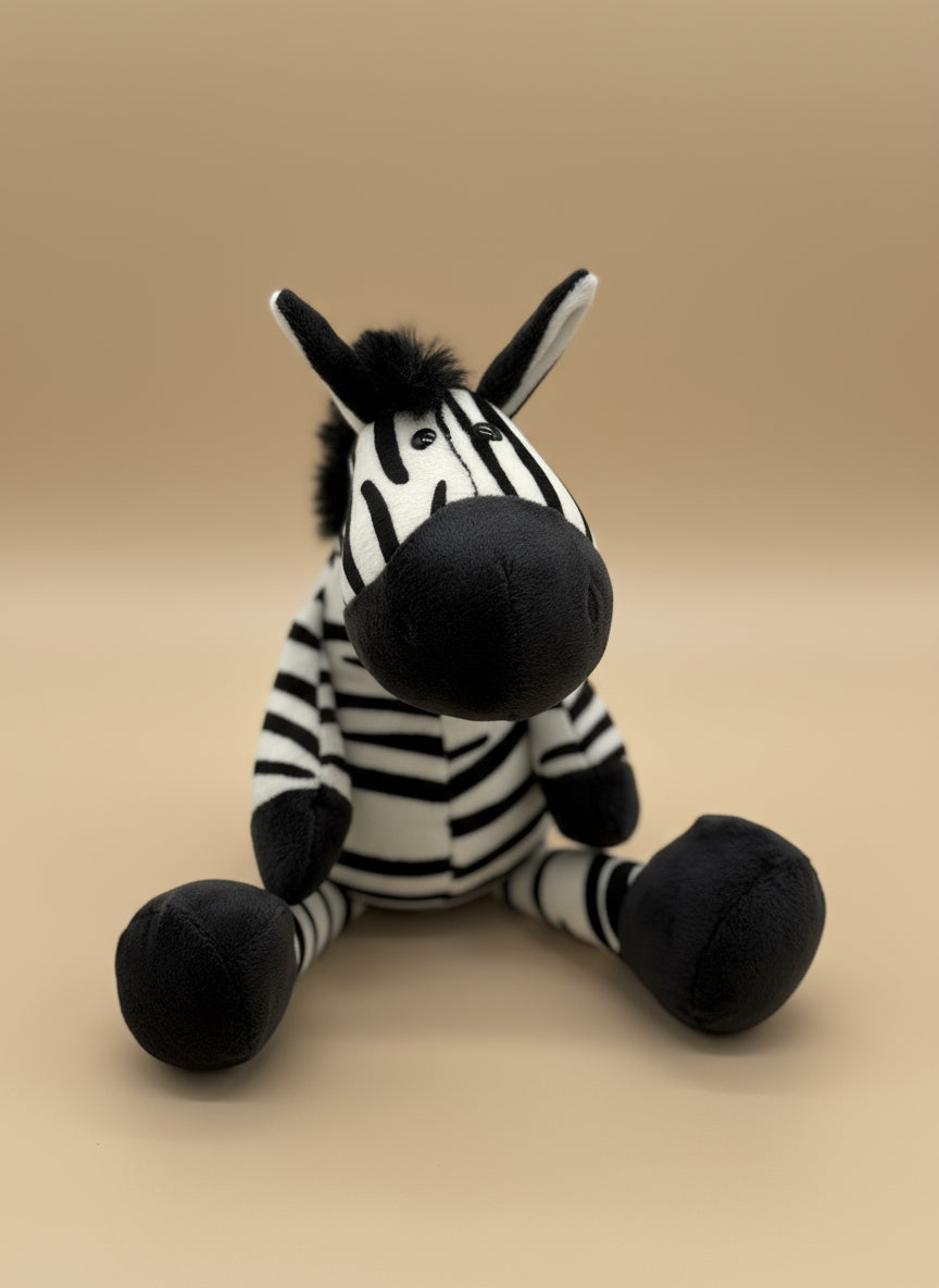 Cute Zebra Plush Keychain Toy – Small Stuffed Animal Gift