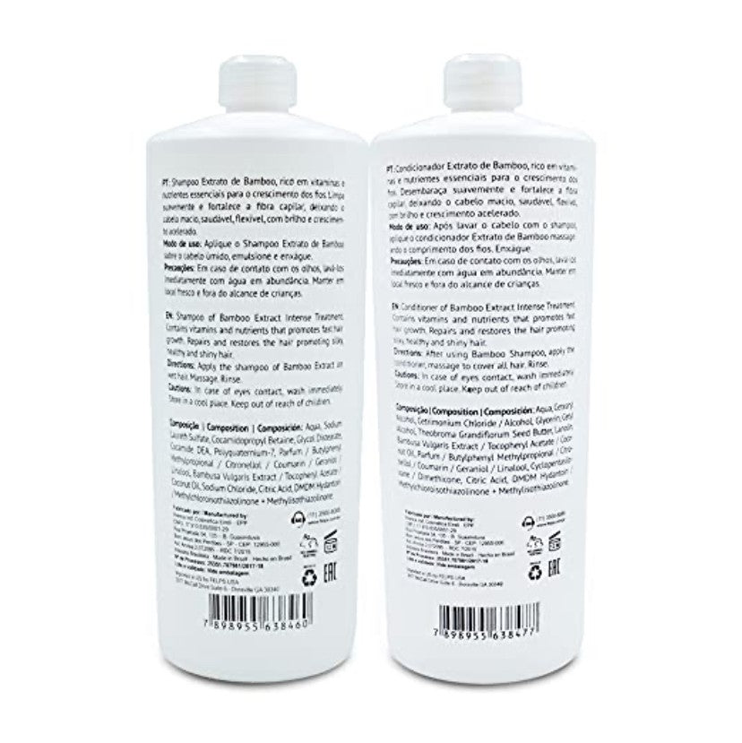 Felps Professional Bamboo Extract Bio-Growth Shampoo & Conditioner Kit – 2x1L (33.8 fl oz each)