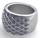 FASHION Black Gems Ring - COLO