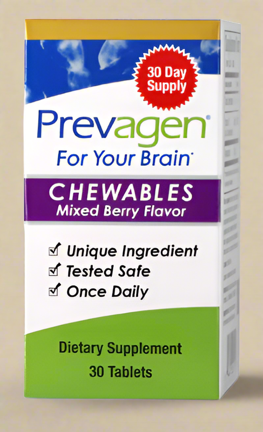 Prevagen® Regular Strength Chewables – Mixed Berry Flavor (10 mg, 30 Tablets)