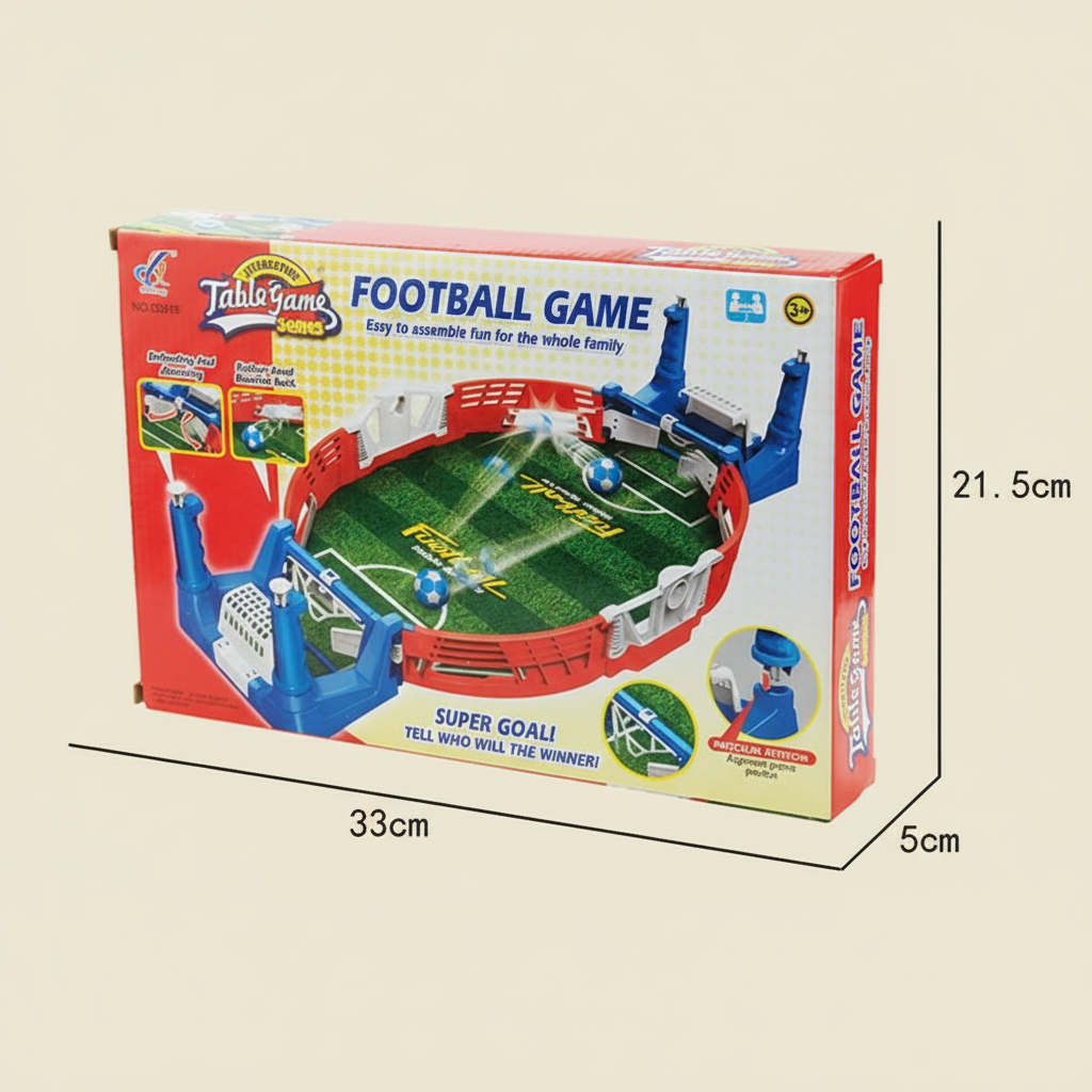 COSMOBETTY Interactive Table Football Game – Family Soccer Set (Red, Blue & Green)