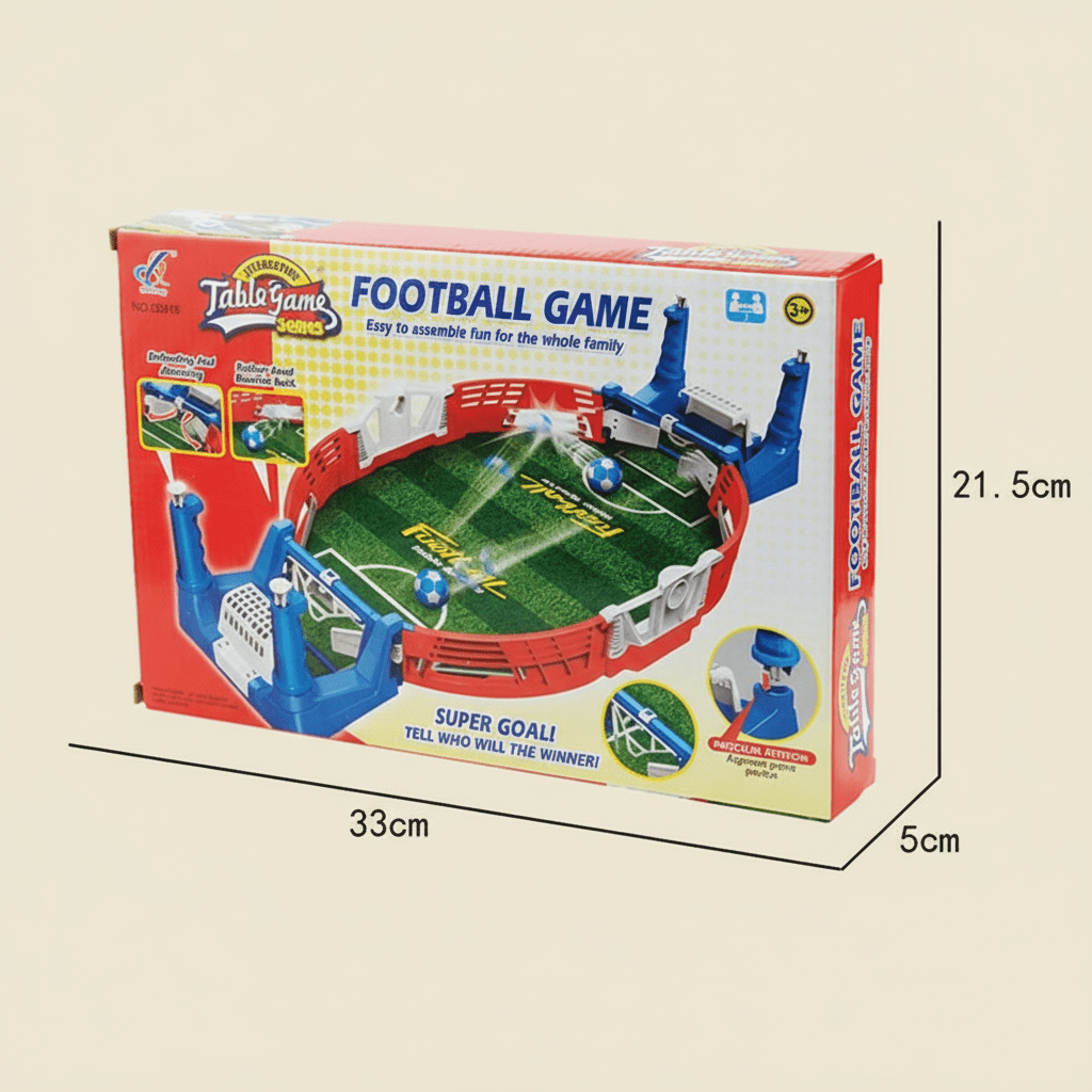 COSMOBETTY Interactive Table Football Game – Family Soccer Set (Red, Blue & Green) - COLO