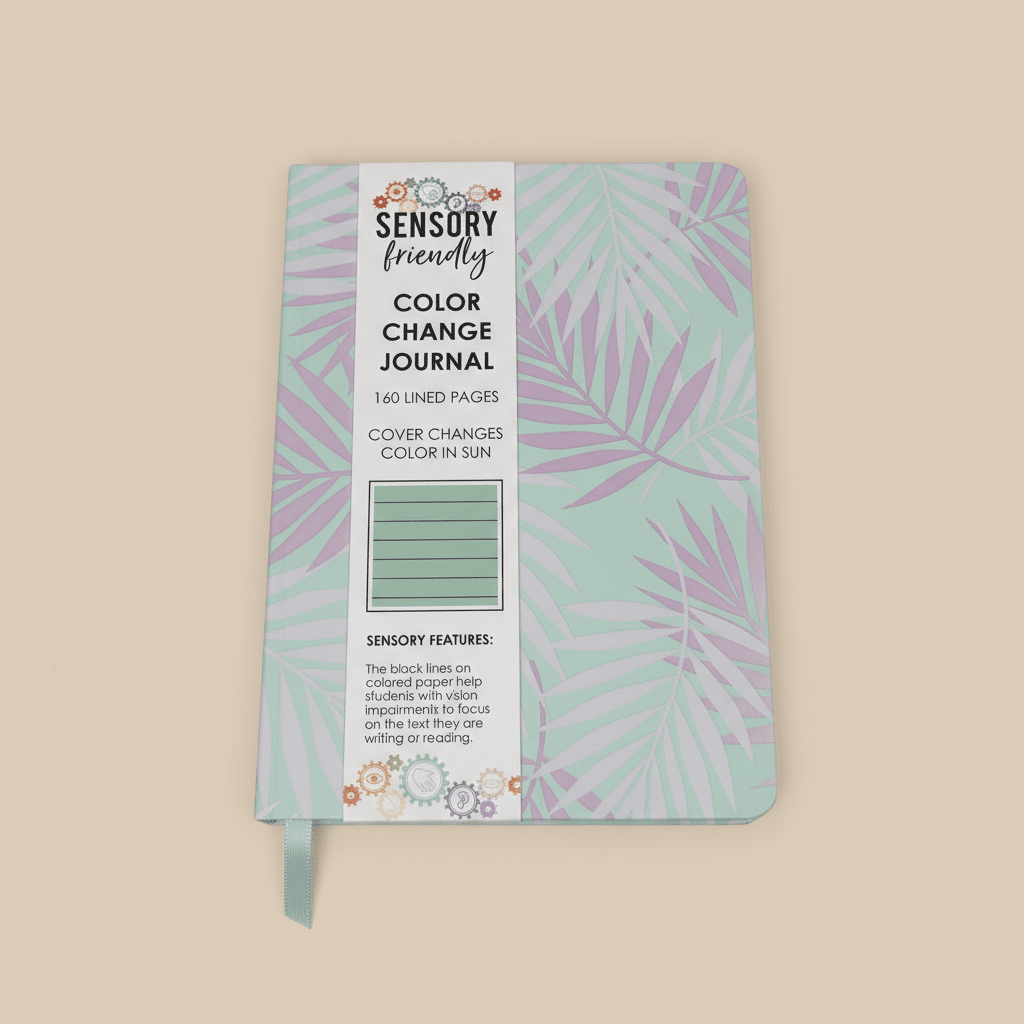 Sensory-Friendly Color Change Journal – 160 Pages, Sunlight Reactive Cover - COLO